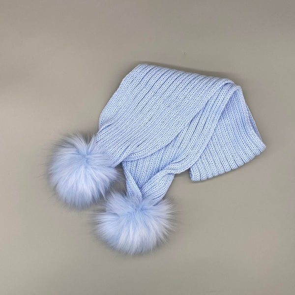 Kinder Pompom Scarfs