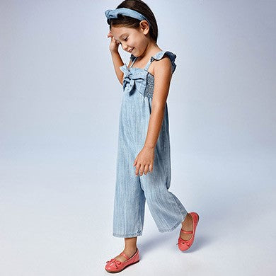 Ecofriends Flowy Playsuit With Bow For Girl