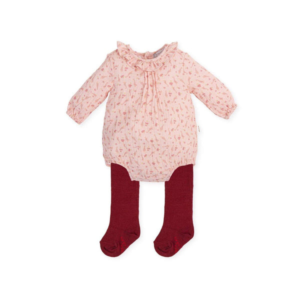 Tutto Piccolo Romper with Matching Tights