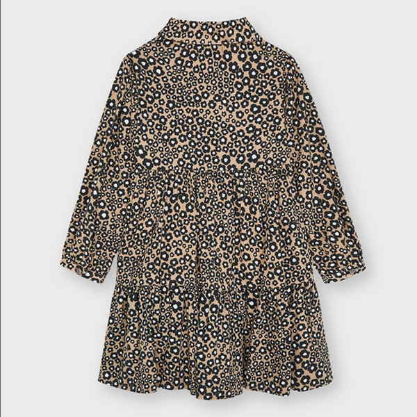 Long Sleeved Patterned Dress For Girl