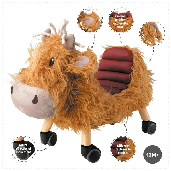 Hubert Highland Cow Ride On