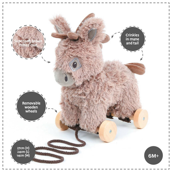 Norbert Donkey Pull Along Toy