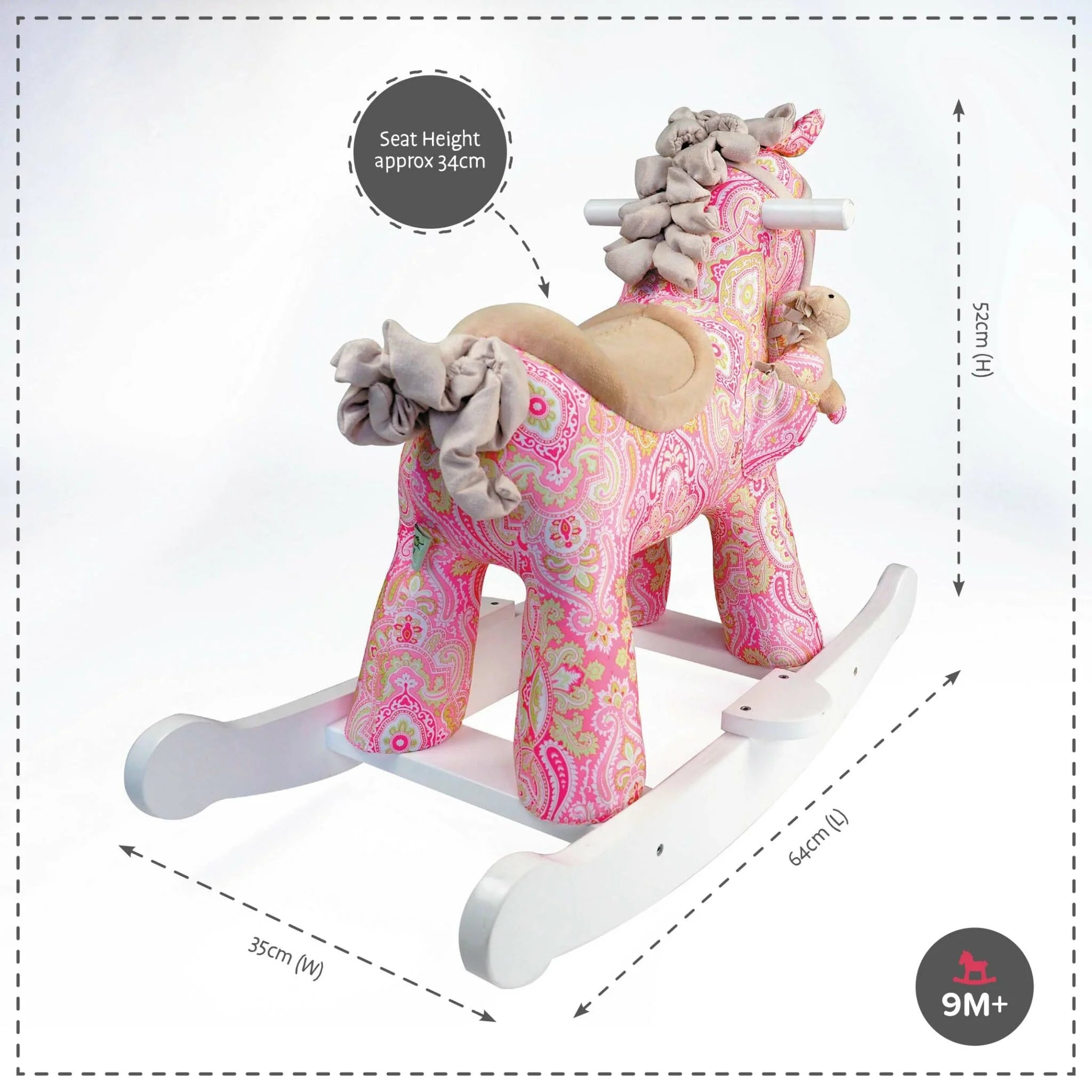 Fisher price store rocking horse pink