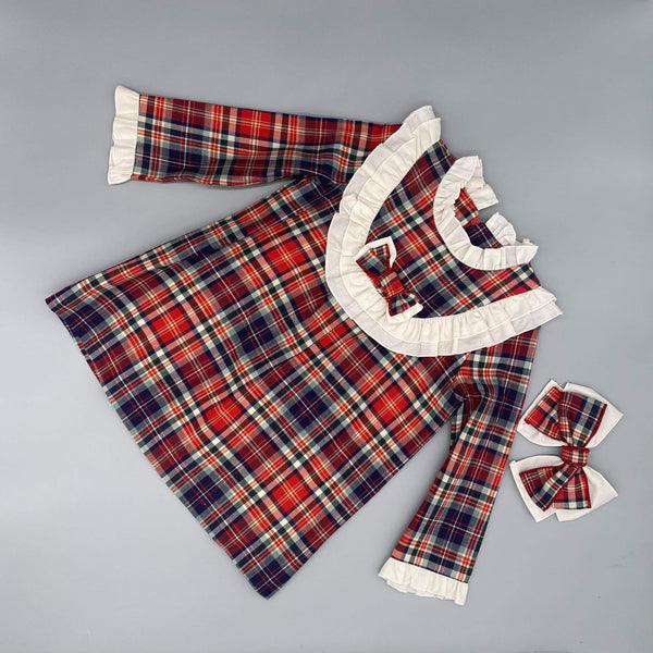 Babine Tartan A-Line Dress & Clip