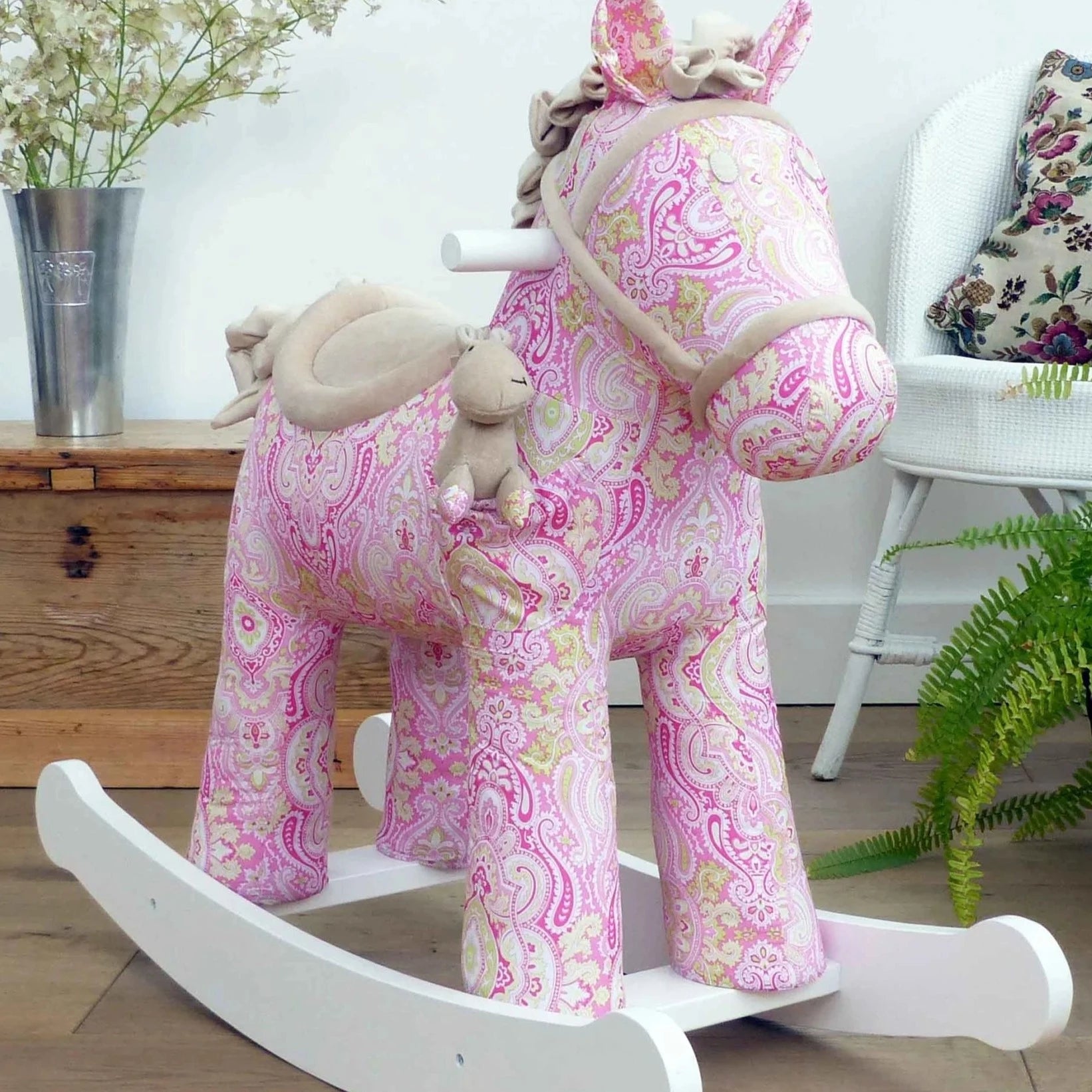 Fluffy hotsell rocking horse