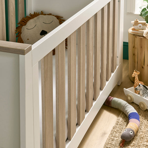 Ada 3 Piece Nursery Furniture Set - White & Ash