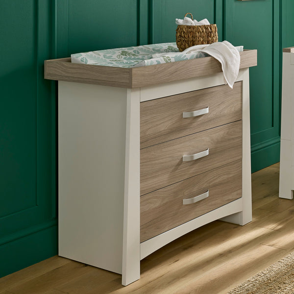 Ada 3 Piece Nursery Furniture Set - White & Ash