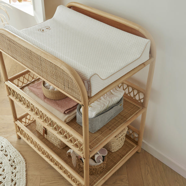 Aria Rattan Changing Table - Natural
