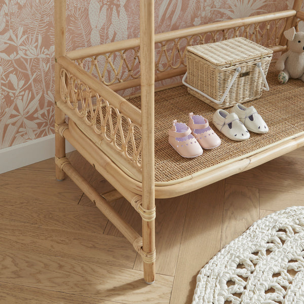 Aria Children's Clothes Rail - Rattan