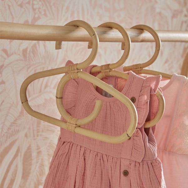 Aria Children's Clothes Rail - Rattan