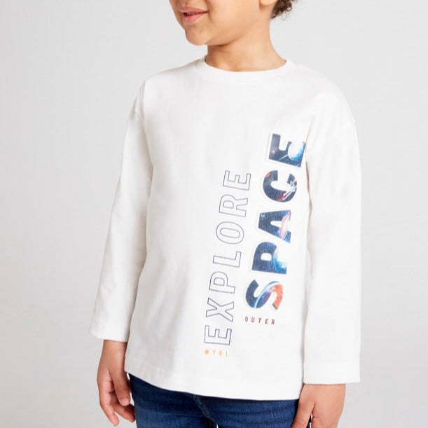 Mayoral ECOFRIENDS Long Sleeved Embossed T-Shirt