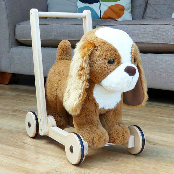 Peanut Pup Baby Walker / Push Along Dog