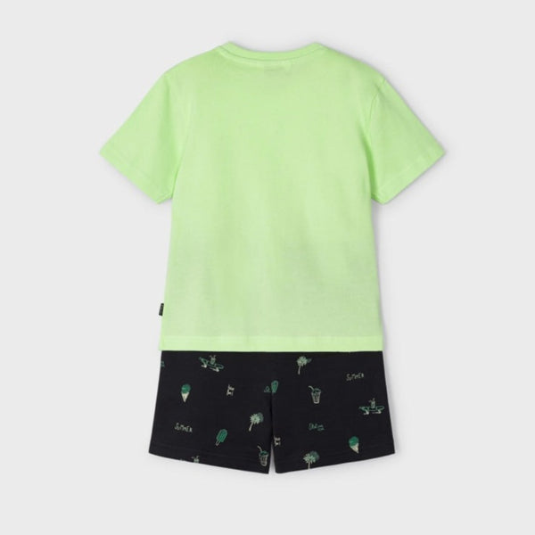 Mayoral Sustainable Boys Cotton Print Short Set